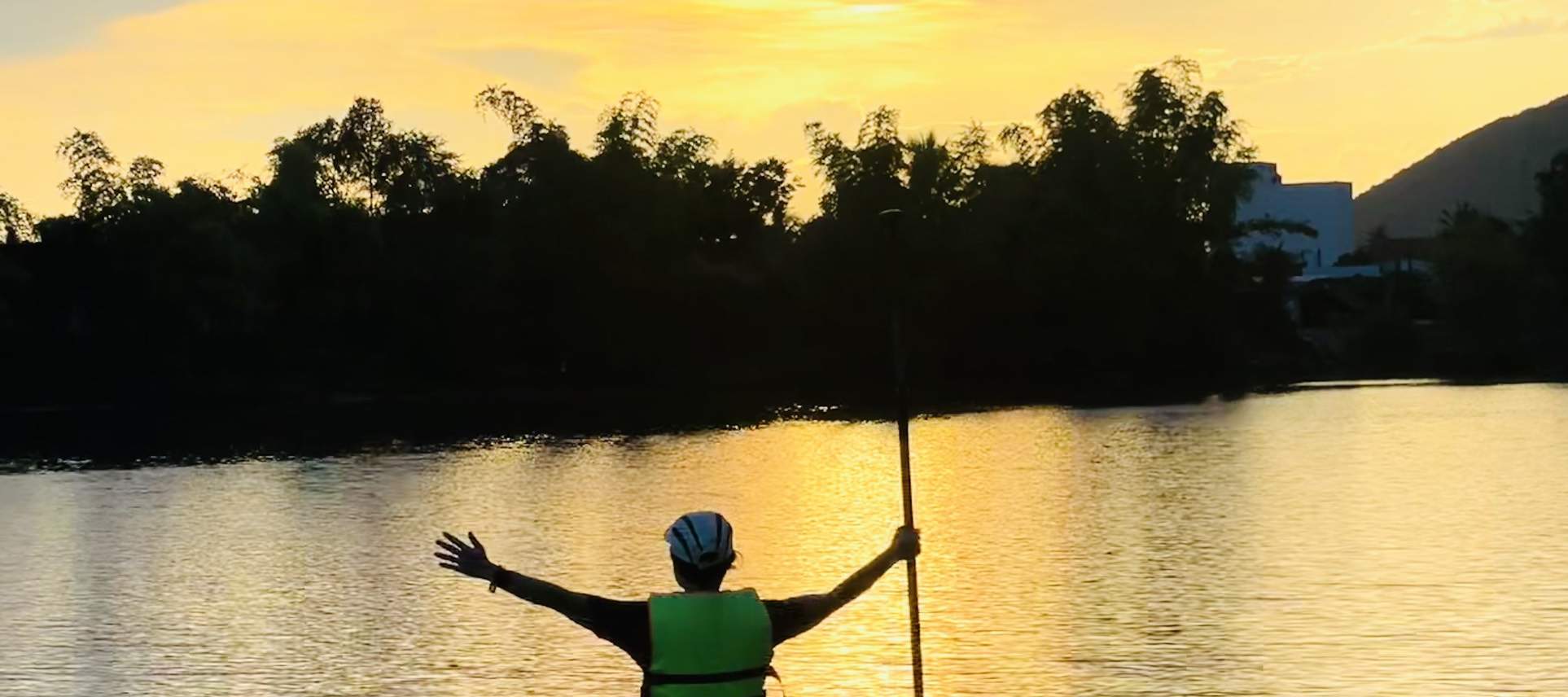 Lawatan Pengembaraan Air Papan Kayuh Berdiri Matahari Terbenam di Nha Trang