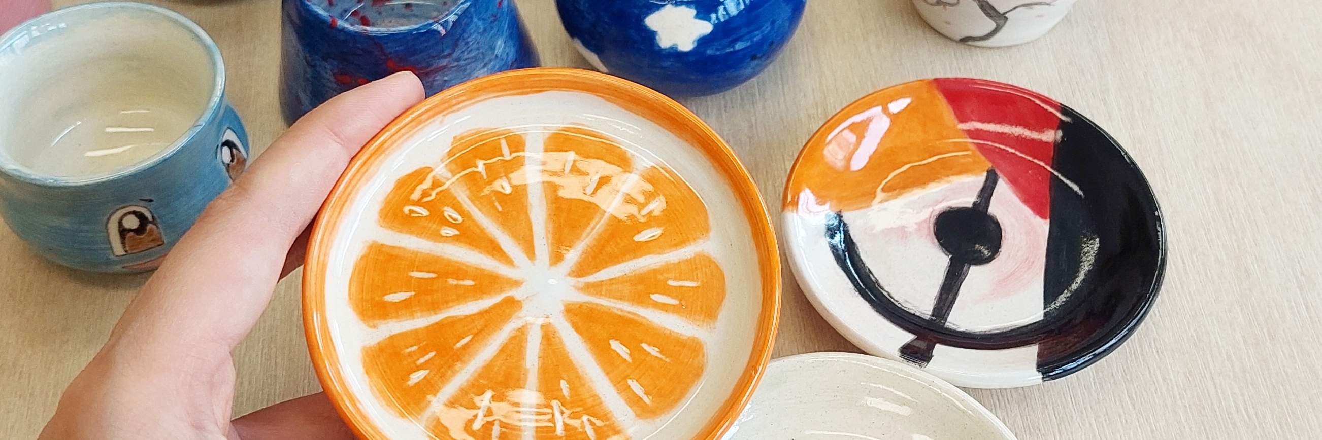 CC ART STUDIO - Lezione di ceramica genitore-figlio｜Esperienza di disegno o impasto a mano genitore-figlio｜Laboratorio di pittura su ceramica genitore-figlio｜Prince