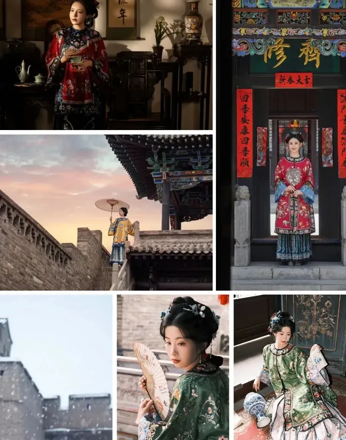 晋商佳人惊鸿照影(单人) 【1套真丝服装+精致妆造+非遗头饰+原片40张，精修12张】