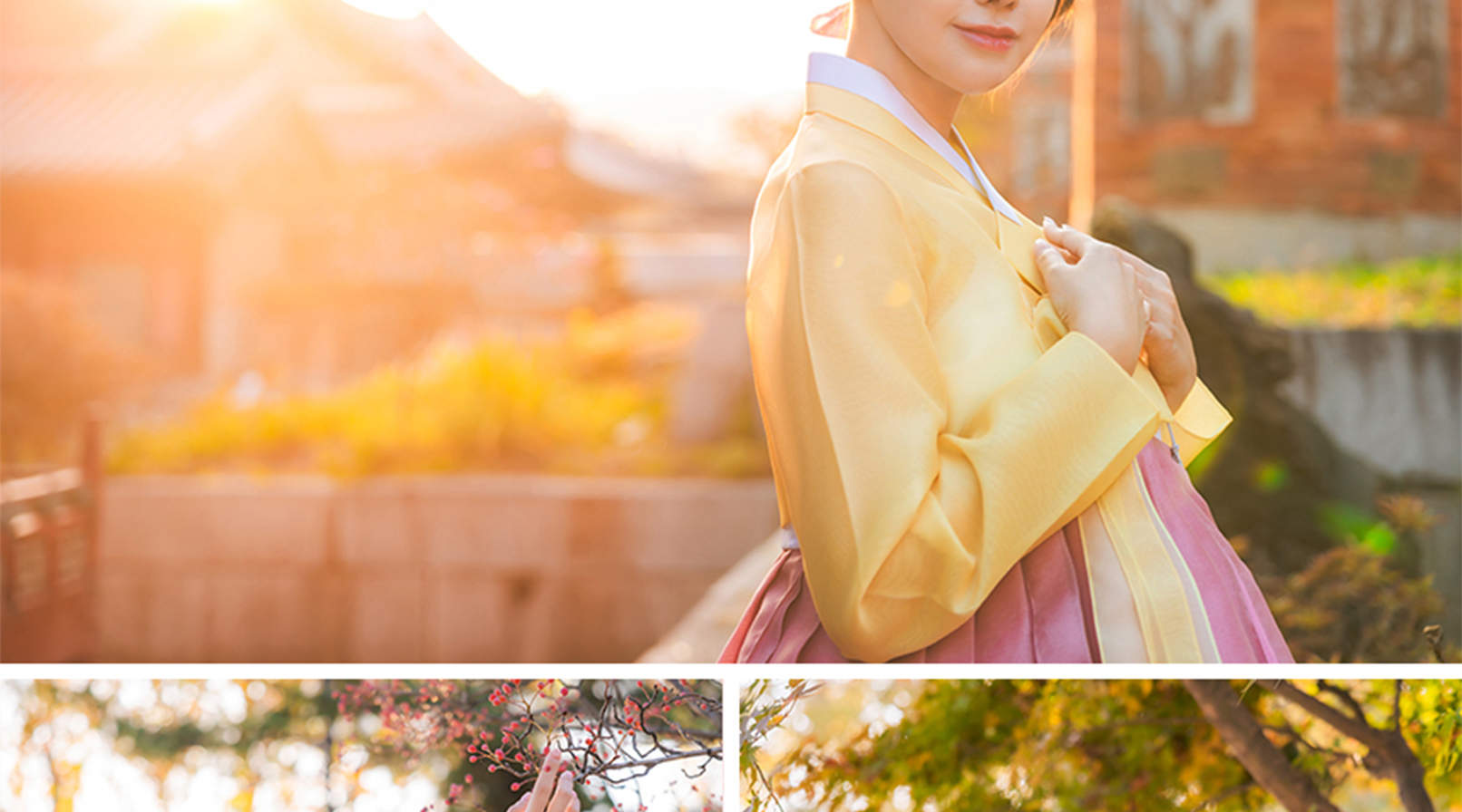Sesión de fotos con Hanbok Black Label de Seúl y fotos al aire libre y en estudio Hanok