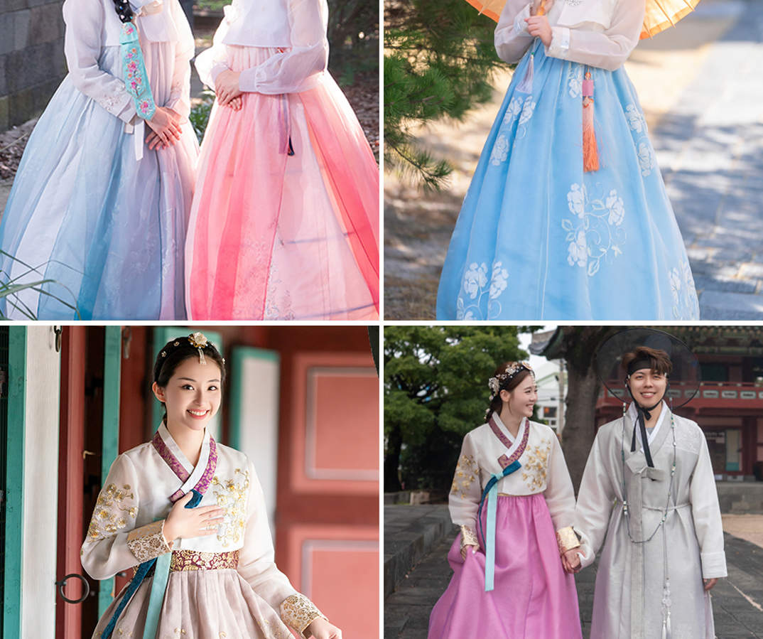 Experiencia de la cultura coreana en Jeju: Alquiler de Hanbok y Uniforme Escolar, K-Beauty y Sesión de Fotos