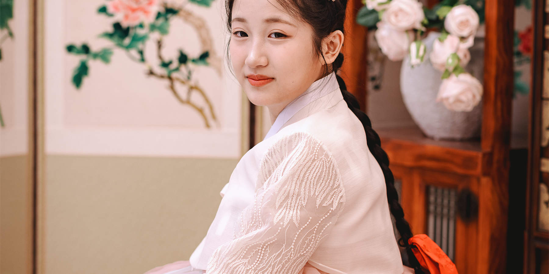 Traditional Hanbok Indoor Studio Photoshoot Experience in Jeju