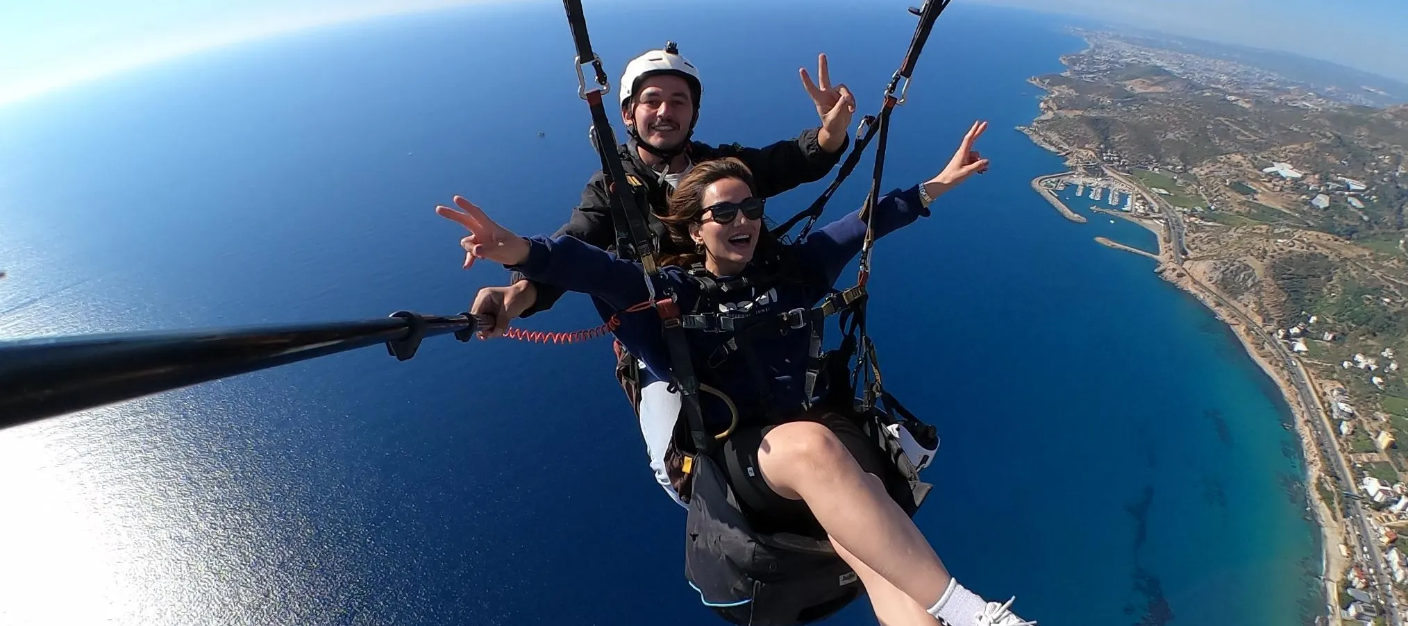 克利奥帕特拉海滩双人滑翔伞体验