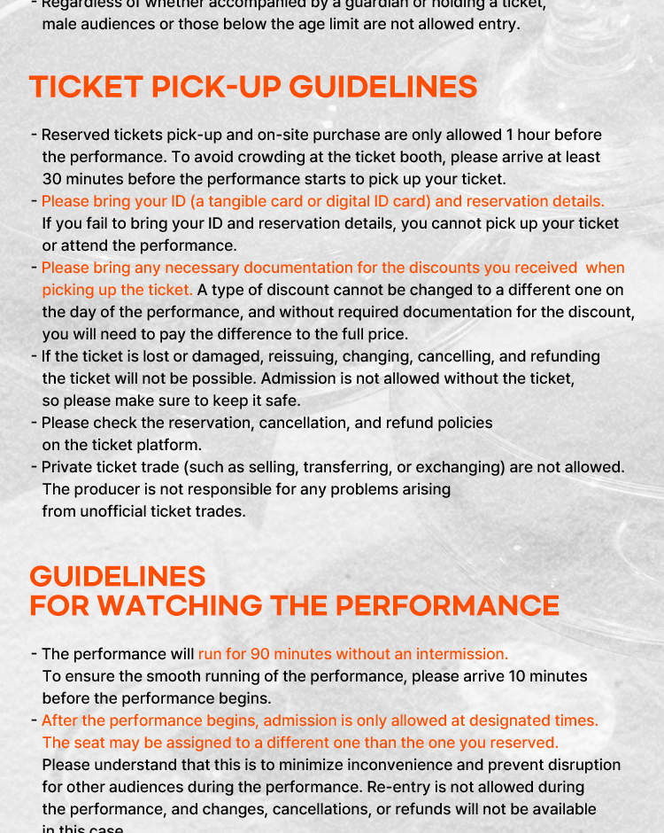 Seoul Musical HUNKY SHOW Tickets