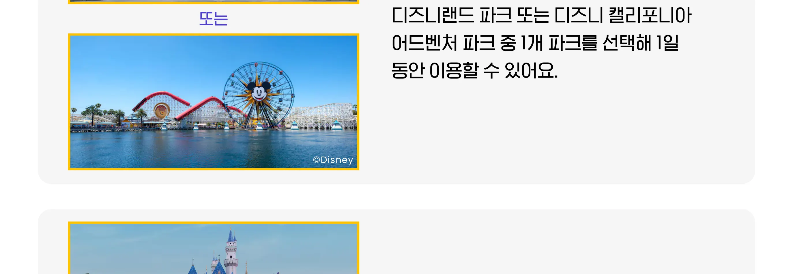 LA 캘리포니아 디즈니랜드 리조트 티켓