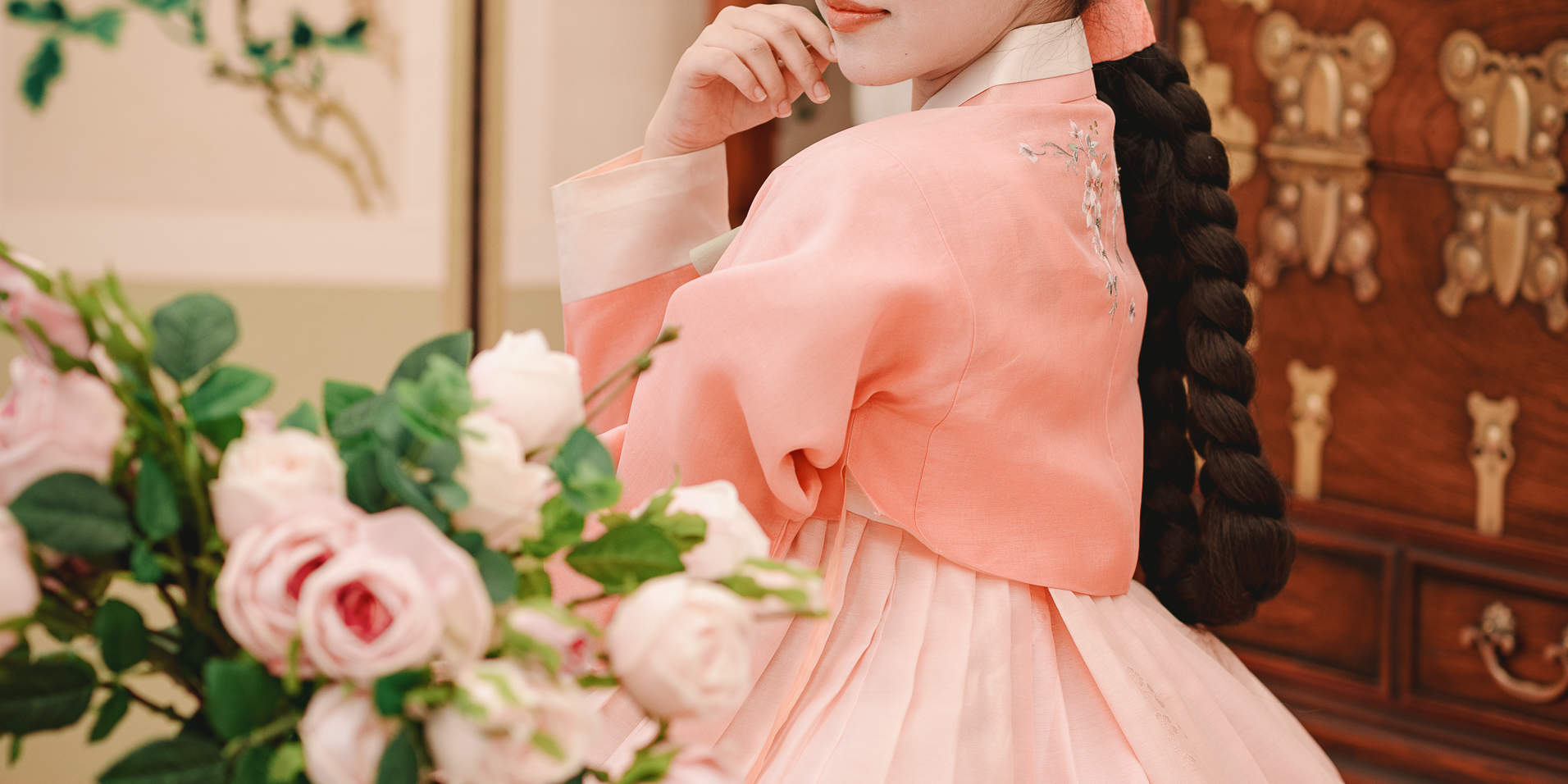 Traditional Hanbok Indoor Studio Photoshoot Experience in Jeju
