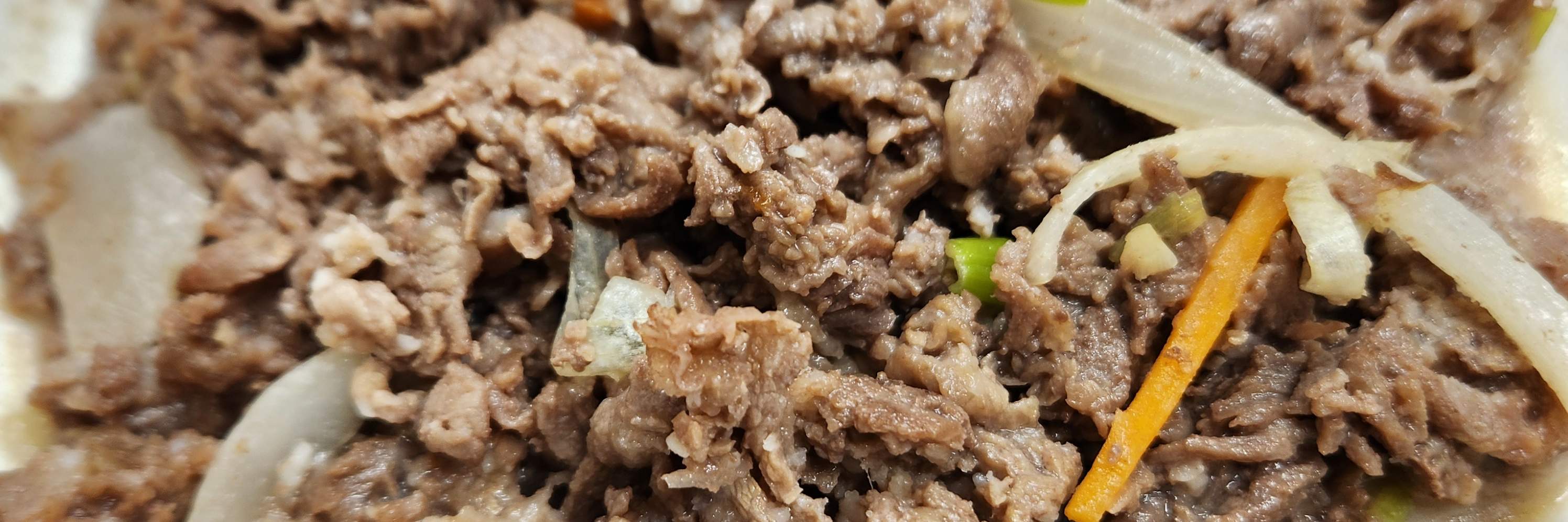 Bulgogi: Carne de res salteada con salsa de soja