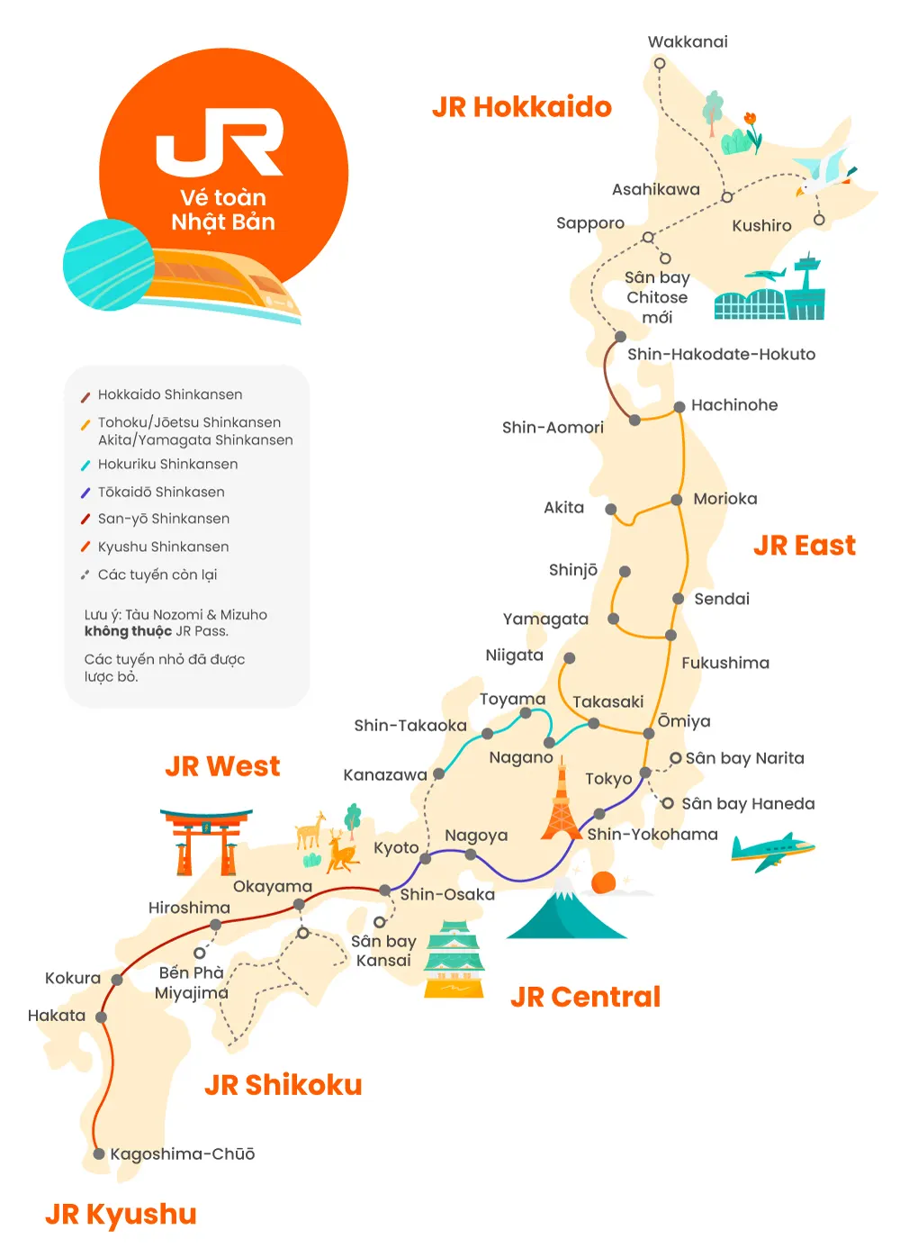 Đặt vé Japan Rail Pass trực tuyến trên TsukuViet để tiết kiệm thời gian và tiền bạc. Tiện lợi hơn bao giờ hết với việc đặt vé qua mạng, bạn có thể sắp xếp lịch trình của mình một cách dễ dàng và linh hoạt. Hãy đặt vé ngay để chuẩn bị cho kỳ nghỉ tuyệt vời tại Nhật Bản.