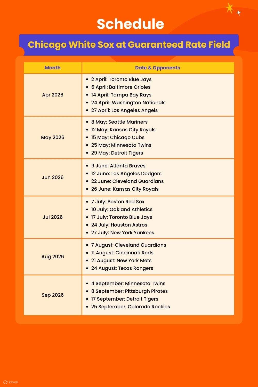 Check the game schedule and plan your visit