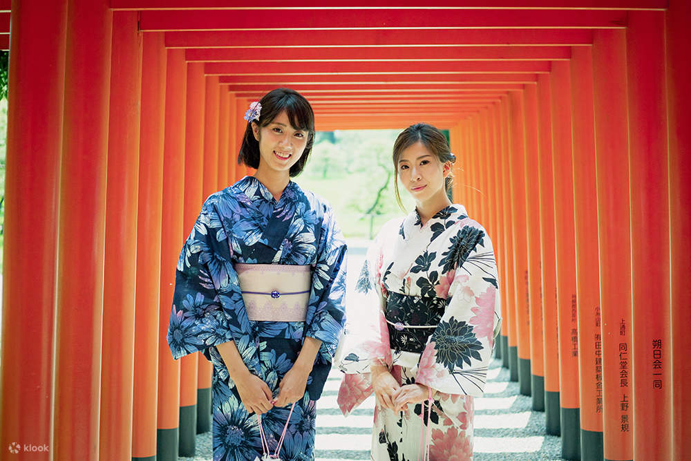 Expérience Kimono et Wahuku à Kumamoto Suizenji