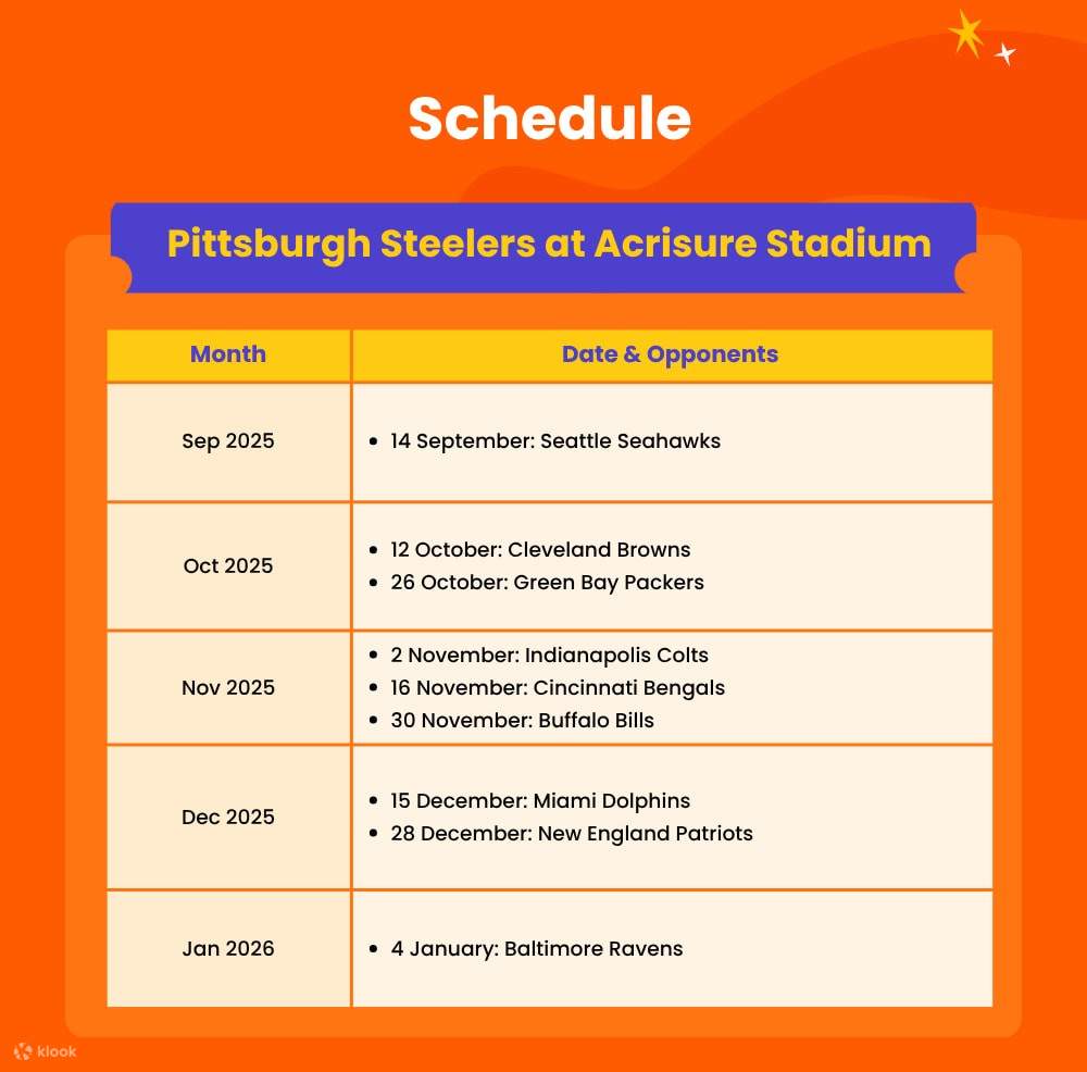 Trận đấu bóng đá của Pittsburgh Steelers tại Sân vận động Acrisure
