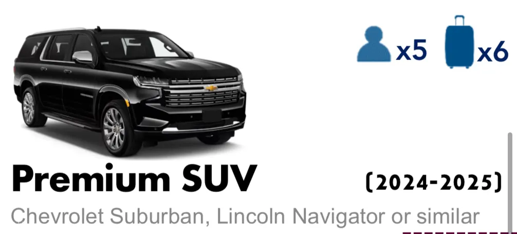 乘坐高级SUV出行，享受宽敞的座椅和奢华的舒适感