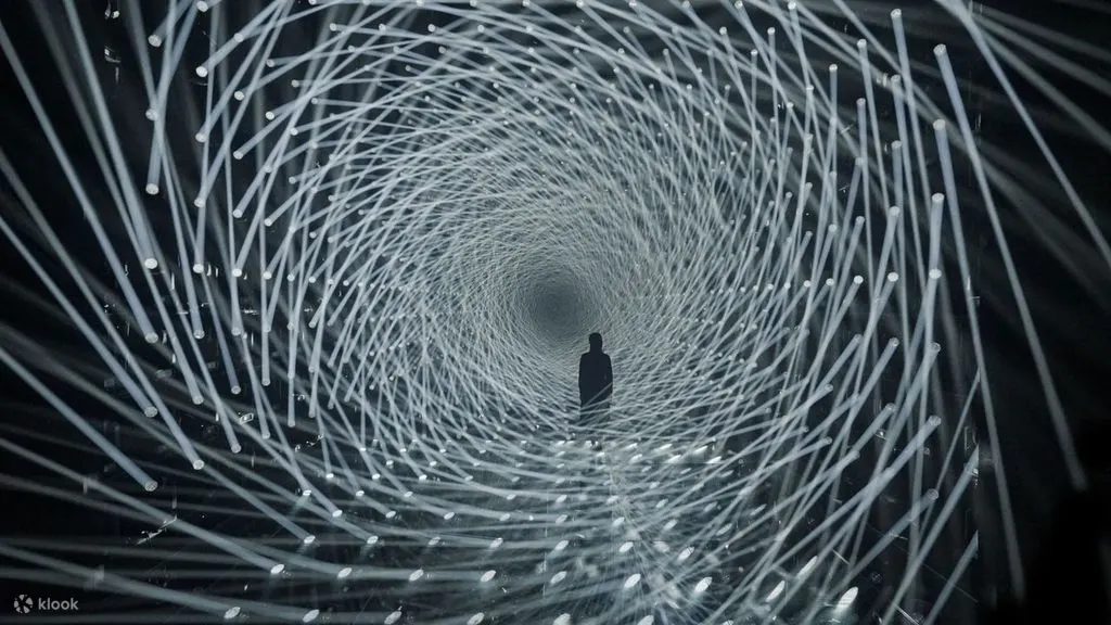 teamLab 无界美术馆《光之雕刻》