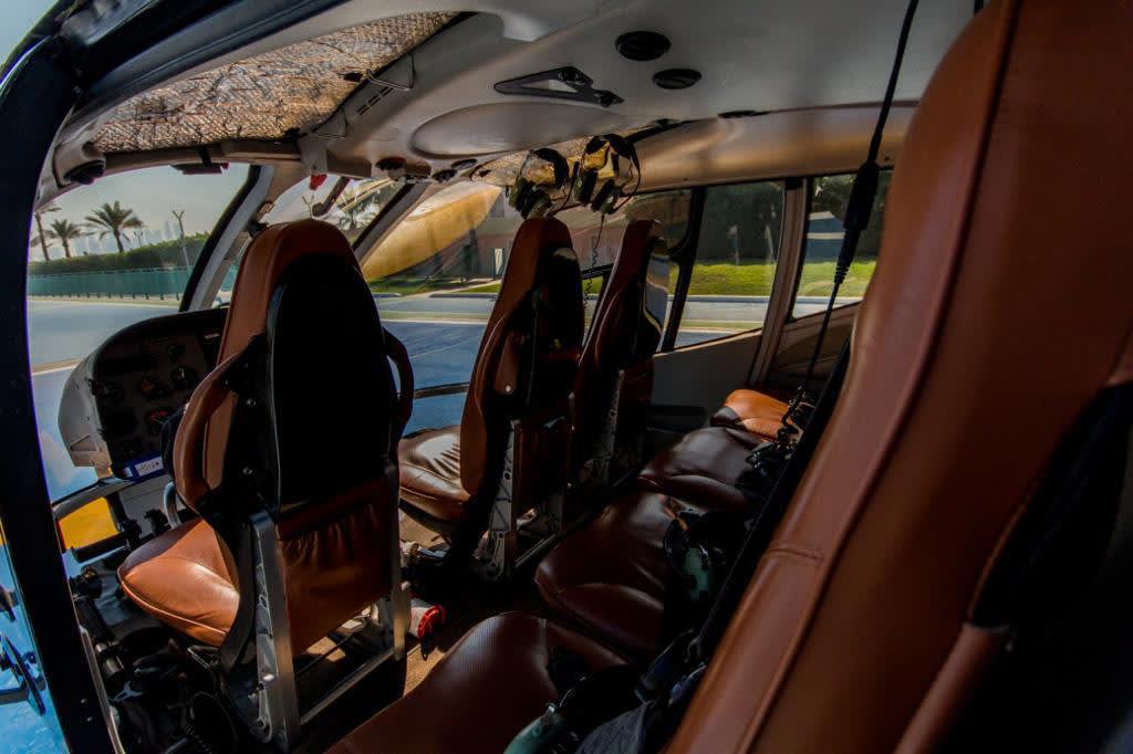 Check out the interiors of your Helicopter tour.