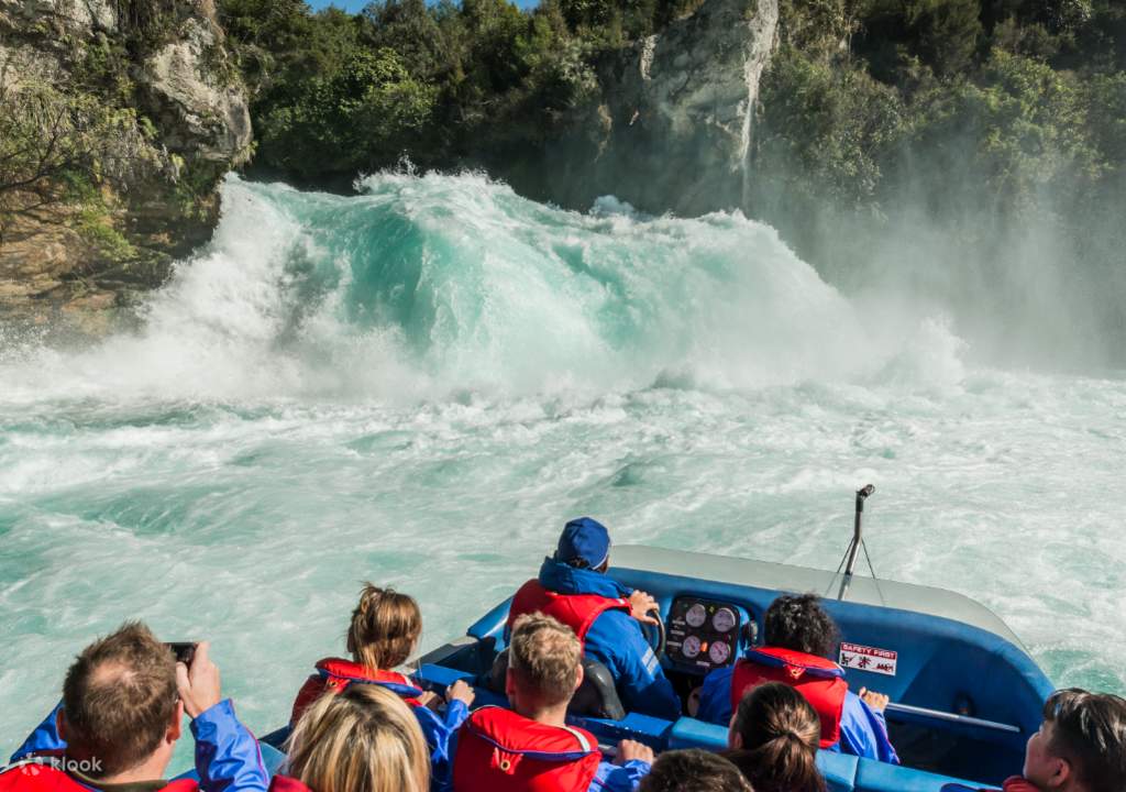 take an exhilarating jet ride on the huka falls