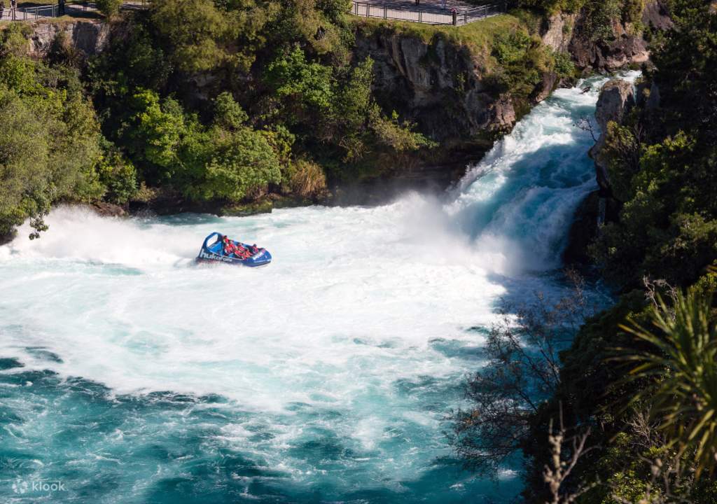 take an exhilarating jet ride on the huka falls