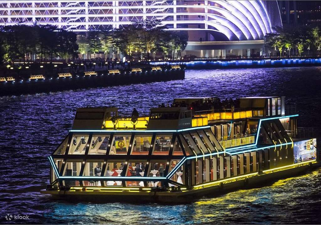 enjoy a romantic night cruise down the pearl river; guangzhou