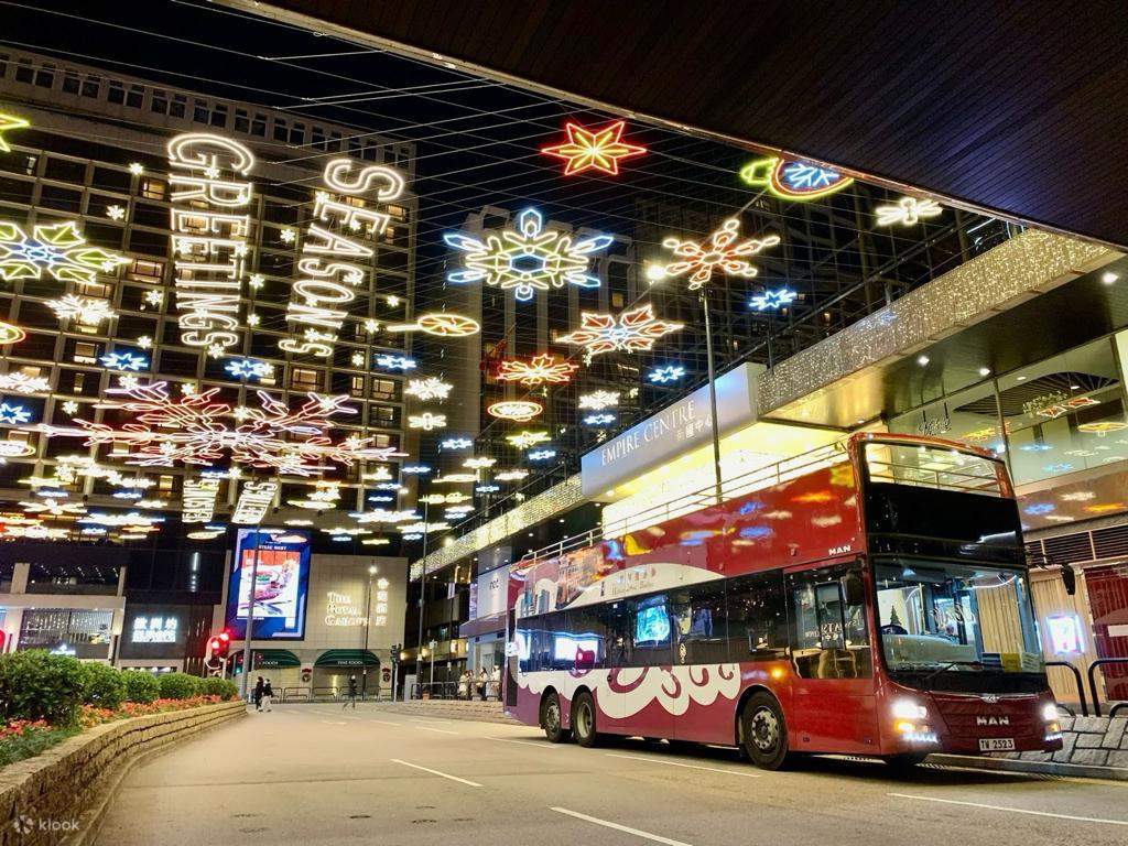 Lawatan Malam Bas Berbumbung Terbuka Krismas Hong Kong - Klook Amerika ...