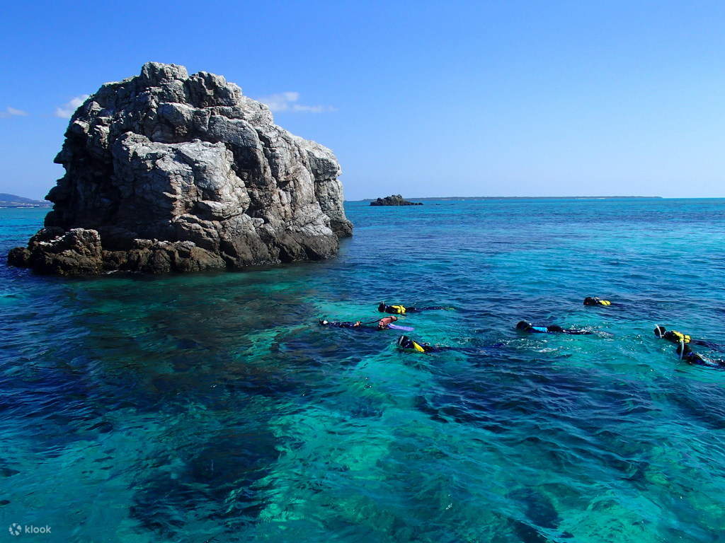 people snorkeling in phantom island