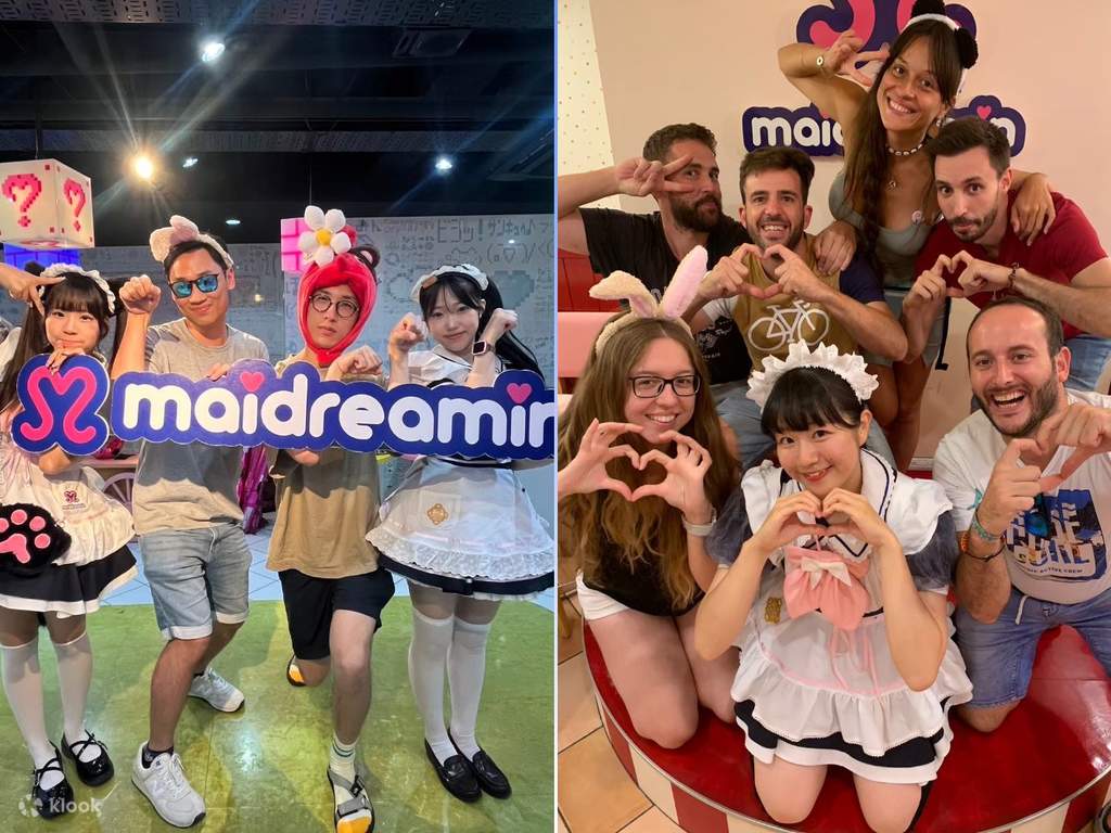 visitez maid café et buvez du thé!