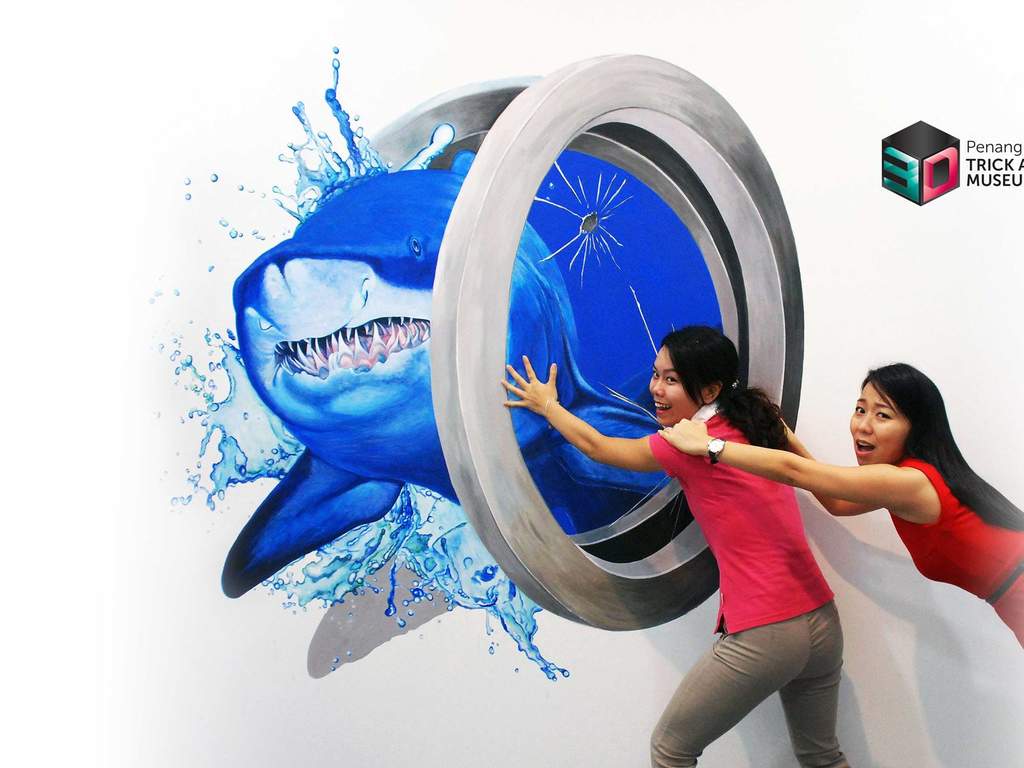 take some amazing photos with the artwork at penang 3d trick art museum