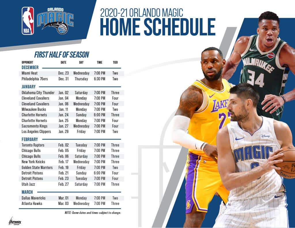 Orlando Magic 2024 2025 Printable Schedule College Football Schedule 2024
