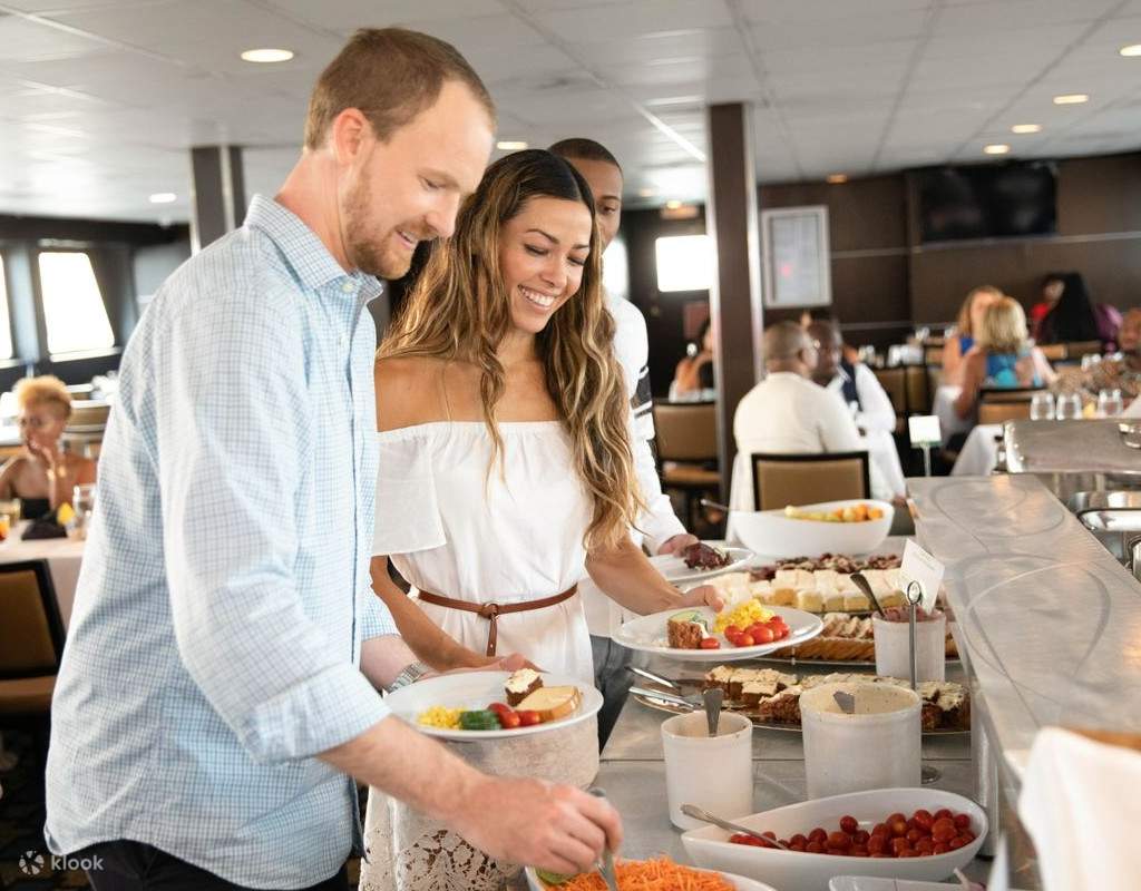 enjoy a dinner cruise with interactive games