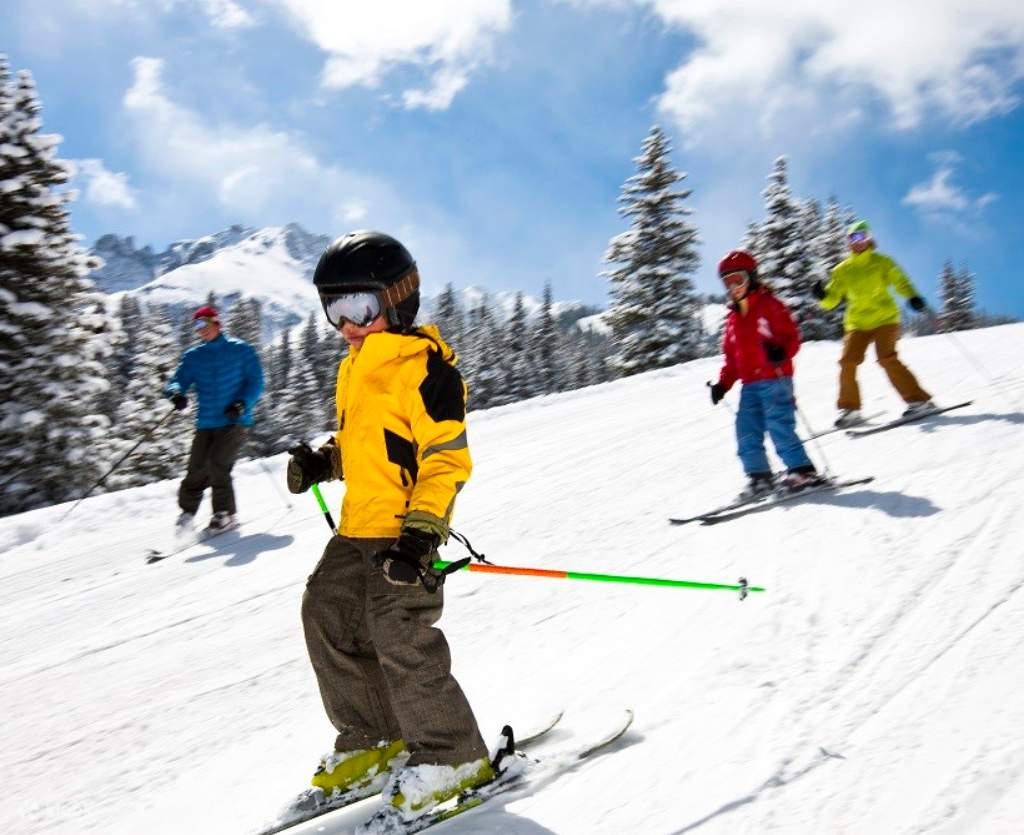 skiing
