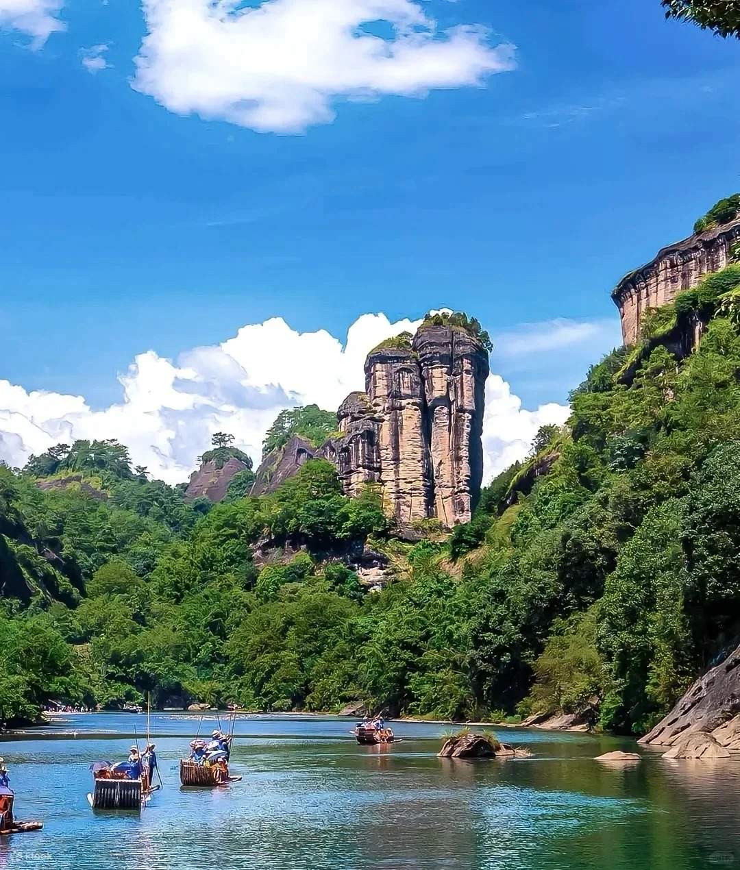 Wuyishan National Forest Park: Nine Bend Stream Bamboo Raft Drift 3 ...