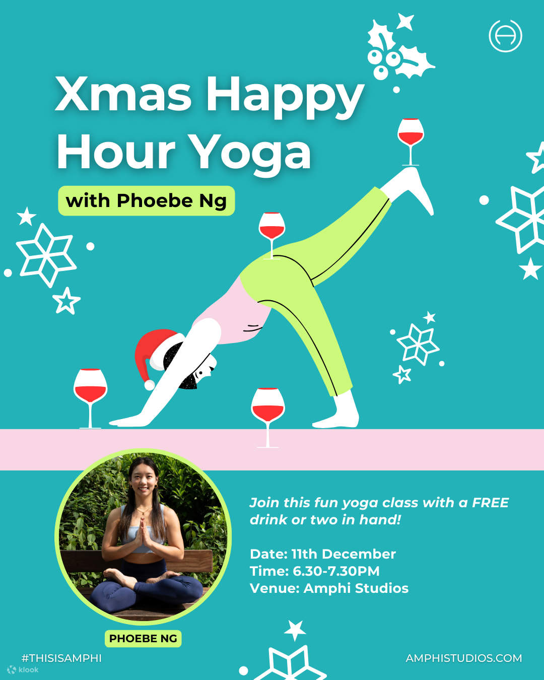 Amphi Studios Xmas Happy Hour Yoga Yoga Class for Office Workers