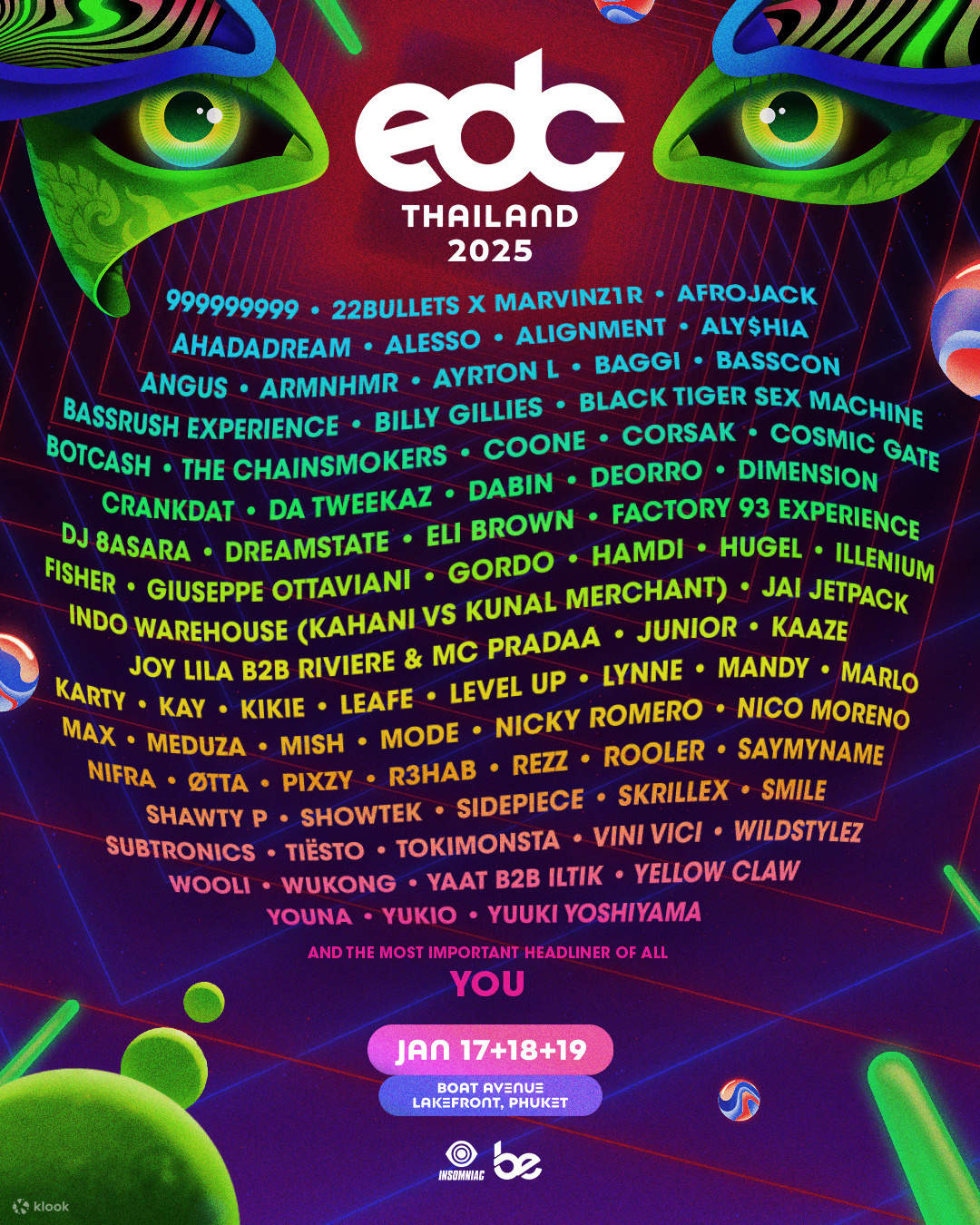 Electric Daisy Carnival (EDC) Thailand 2025 Klook