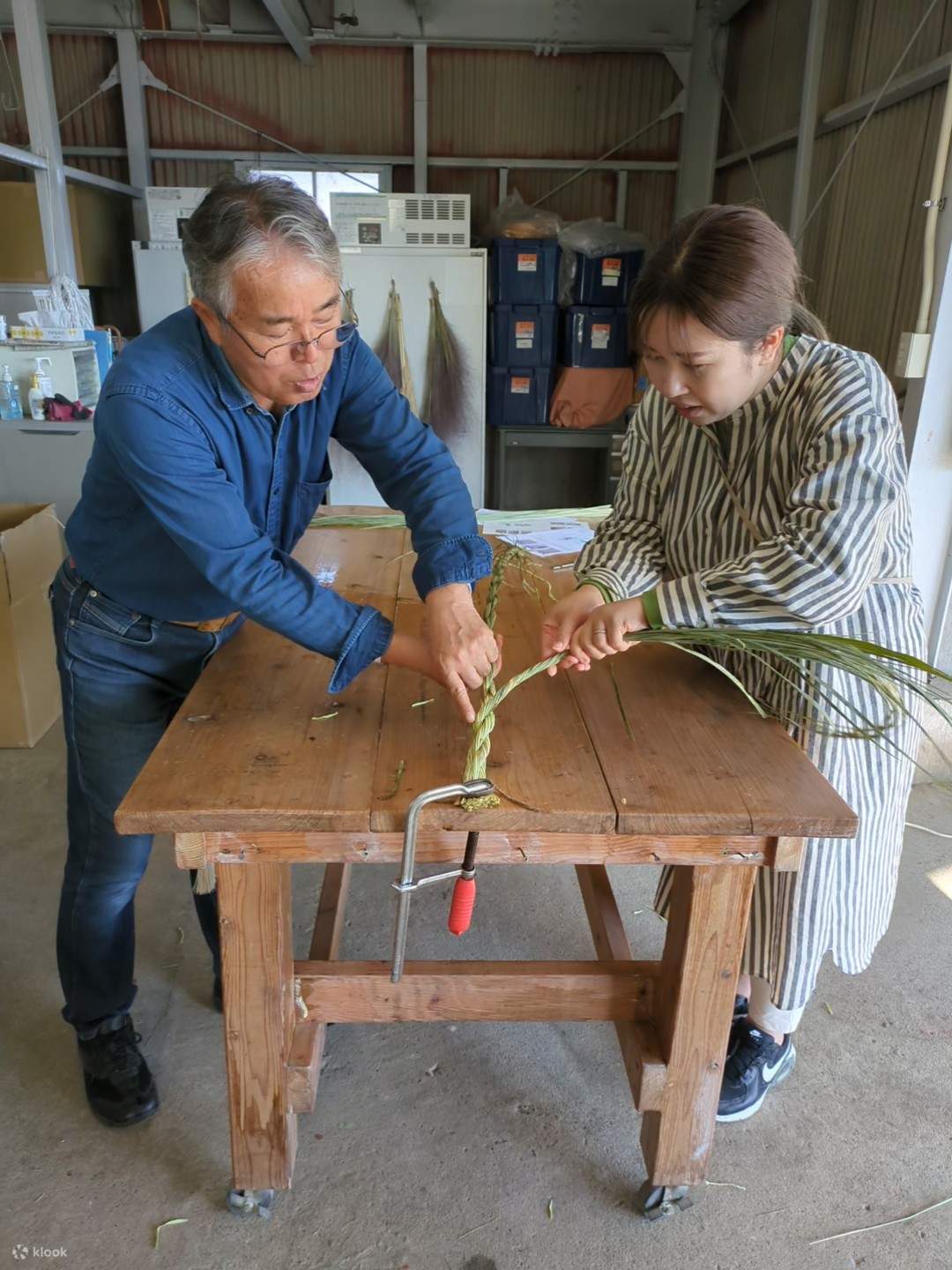 Herbal Shimenawa Workshop im Kumamoto Herb Garden