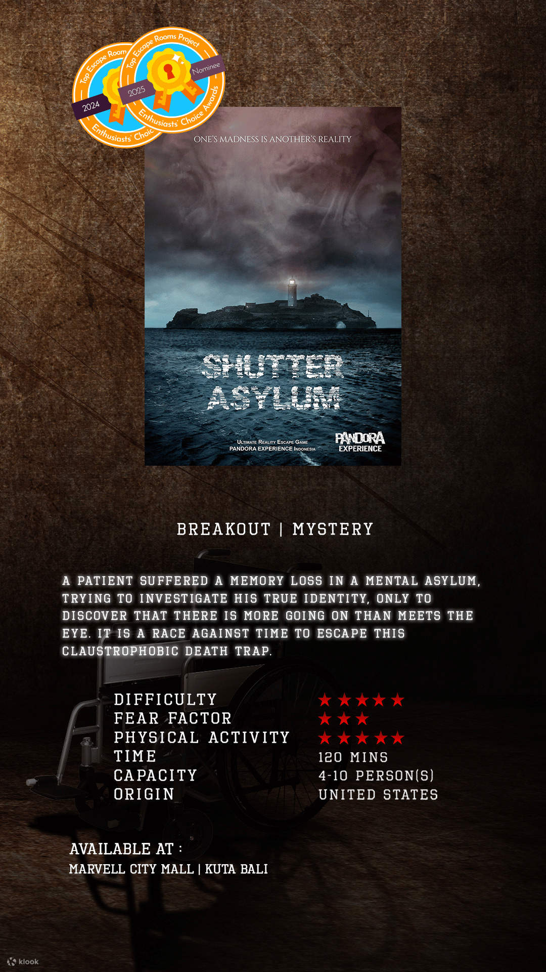 Pandora Escape Game Bali