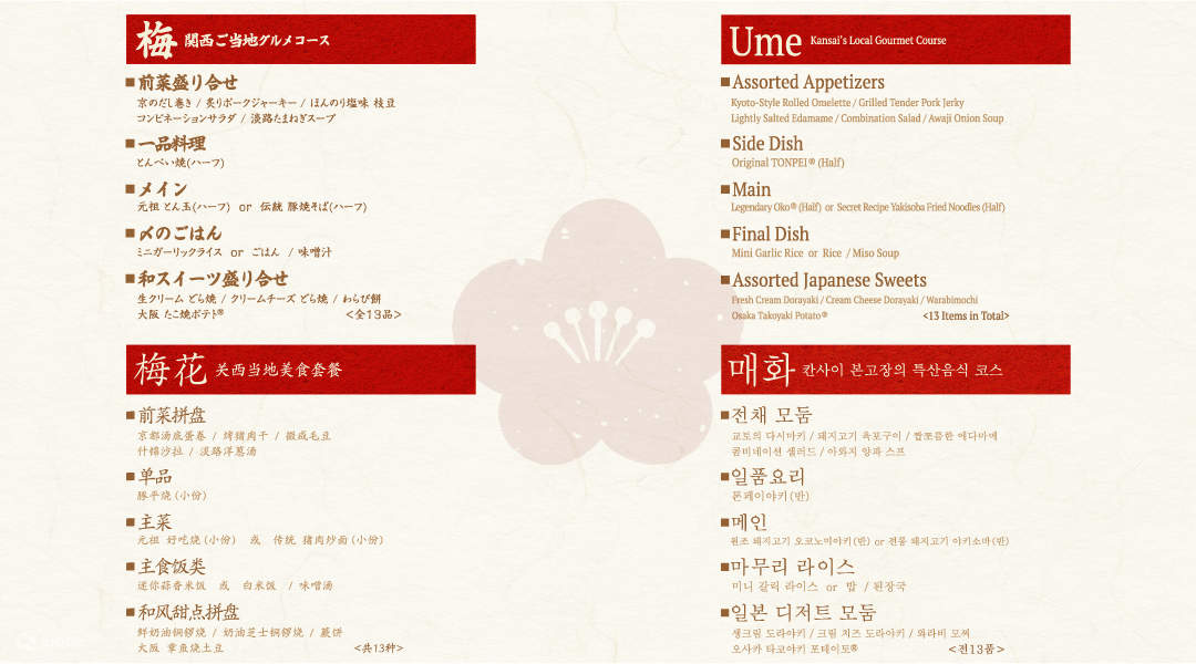 Osaka-Botejyu Okonomiyaki - Dotonbori, Osaka