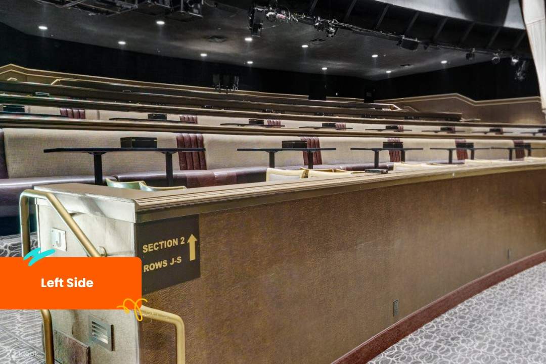 ทุกที่นั่งจะทำให้คุณได้ใกล้ชิดกับความมหัศจรรย์ พร้อมรับชมทัศนียภาพที่สมบูรณ์แบบของเวทีอันตระการตา