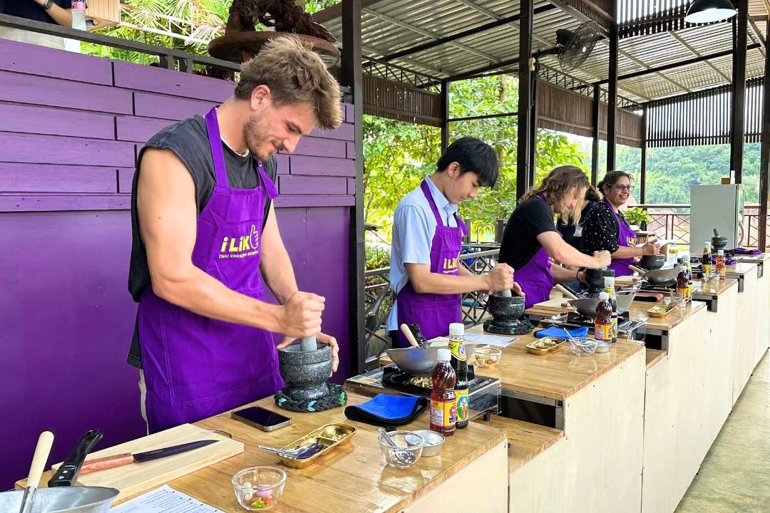 Chiang Mai: Thailändischer Kochkurs am Grand Canyon & Markttour