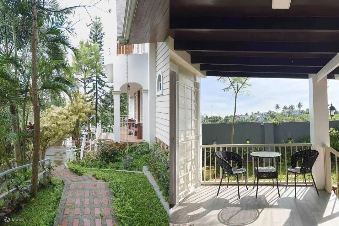 Una casa acogedora con balcón y patio, perfecta para relajarse y disfrutar del aire libre