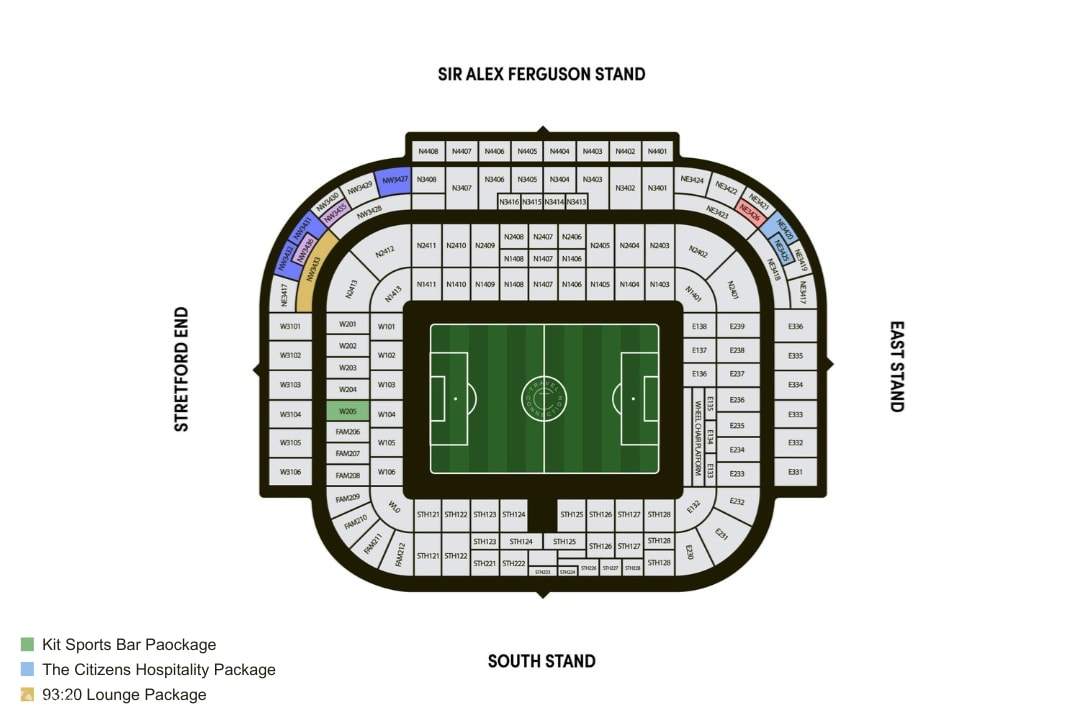 Choose the best seats for you at Old Trafford to catch the action live!