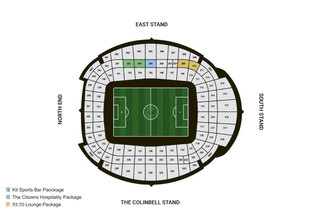 Elige los mejores asientos para ver la acción en directo en el Etihad