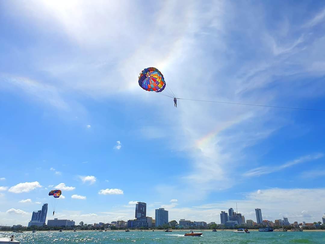 Viel Spaß beim Parasailing