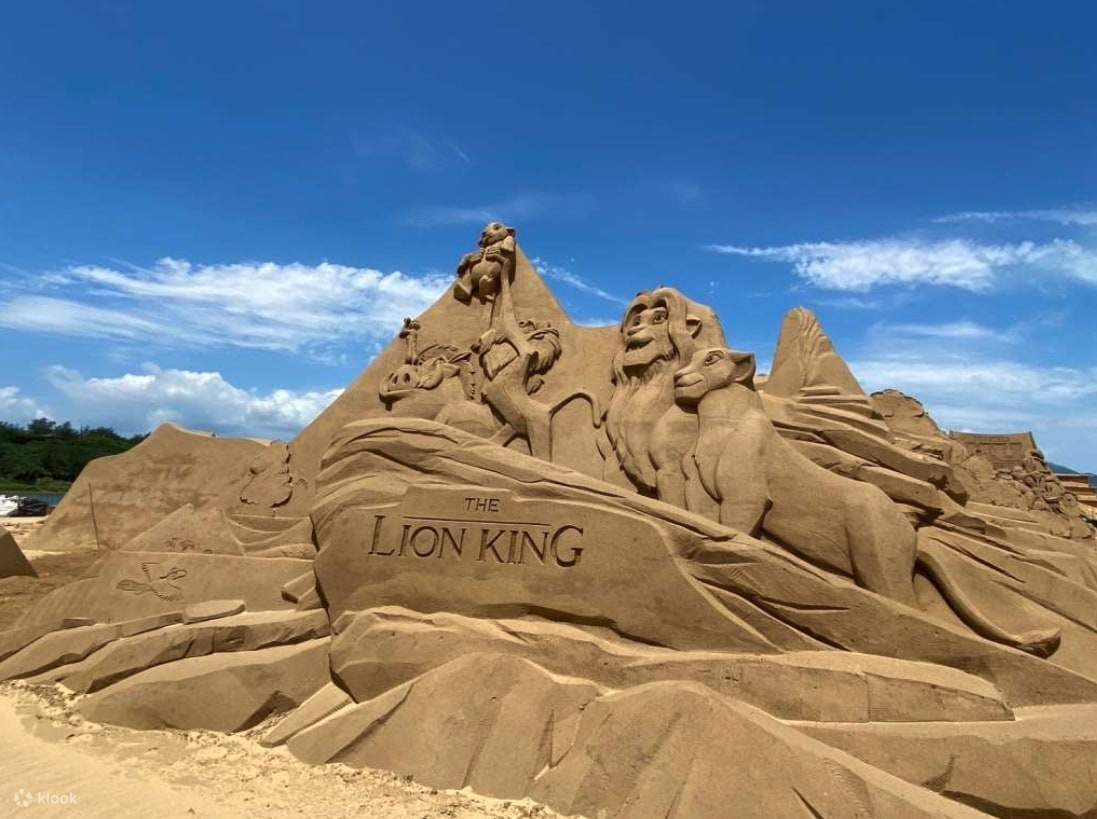 Disney Sand Sculptures at Taiwan's Fulong Beach