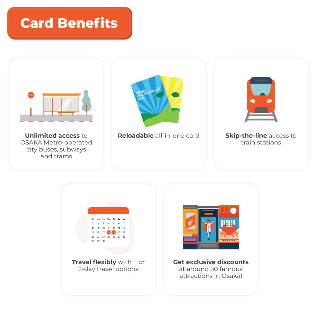 card benefits osaka metro unlimited travel day pass