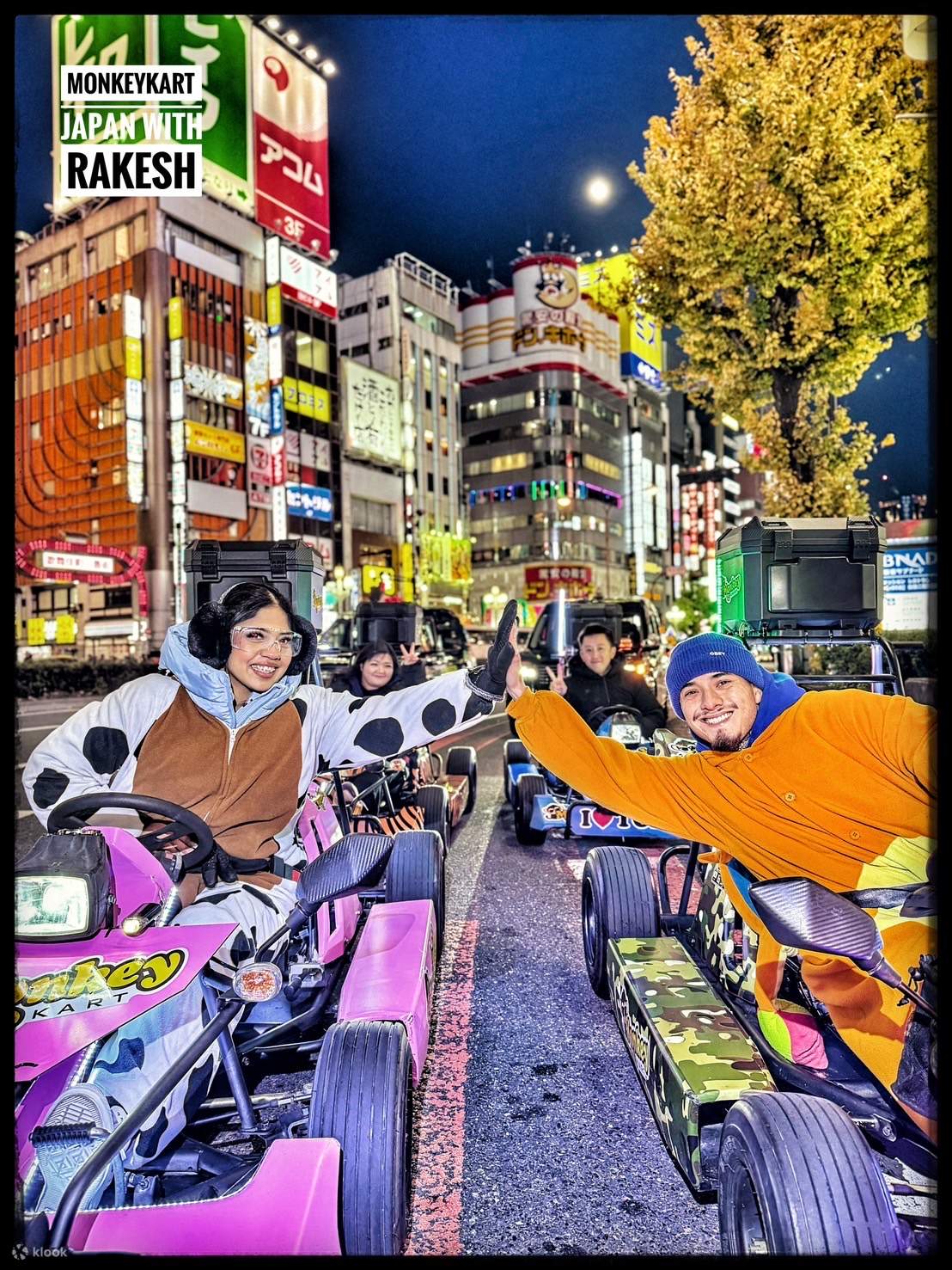 渋谷で少人数グループによるゴーカート体験