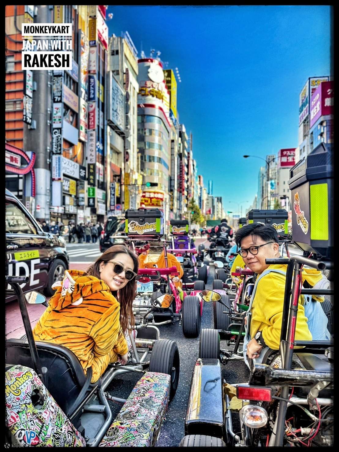 Pengalaman Go Kart Kelompok Kecil di Shibuya