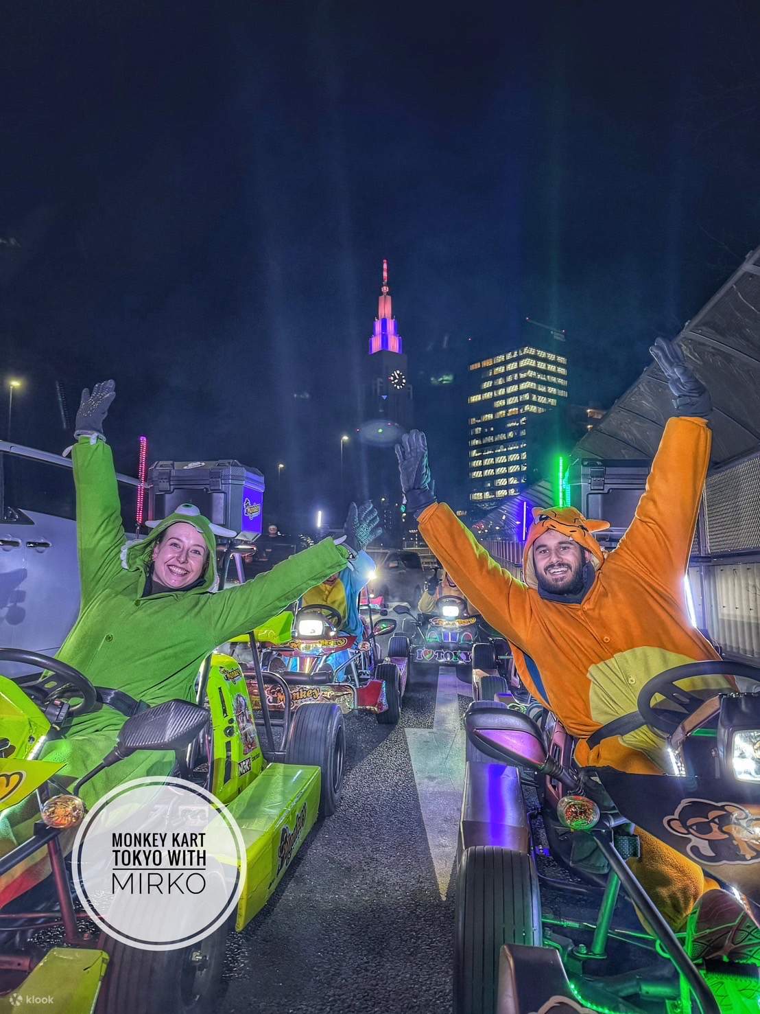 시부야에서 소규모 그룹 고카트 체험