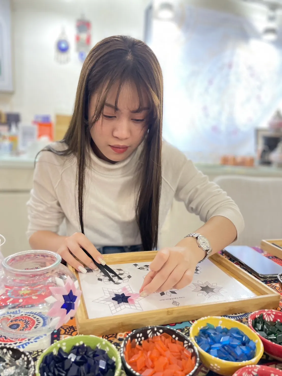 台北｜Turkiye Coffee&Mosaic studio｜土耳其DIY体验｜沙煮咖啡・马赛克灯