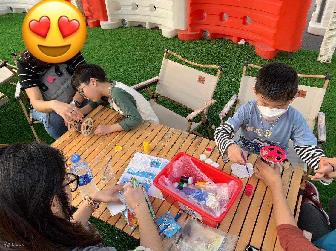 용경8호 - 완차이 번화가 어린이 자가 운전 투어 (K Cart, 건설 차량, 경찰 오토바이, 스포츠카)