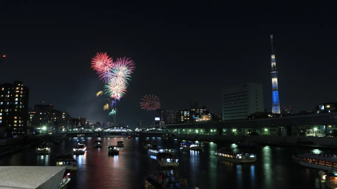 7月27日东京隅田川烟火晚宴游船