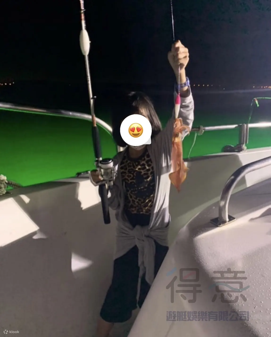 小孩子也能简单上手,有机会钓到小管哦!