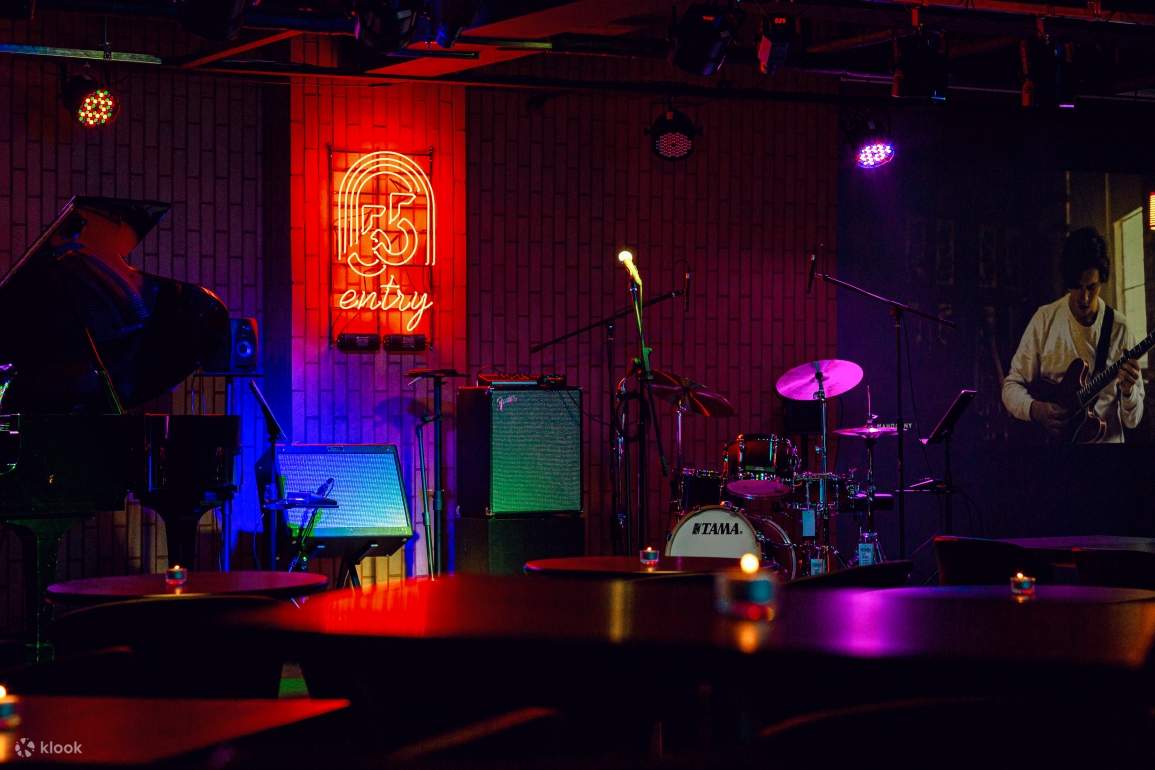 Entrada al Jazz Bar, sucursal de Seongsu, entrada para el concierto de jazz en vivo.